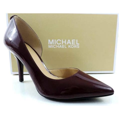 michael michael kors nathalie high d'orsay pumps plum patent|Michael Michael Kors Nathalie High D'Orsay Pumps 10.